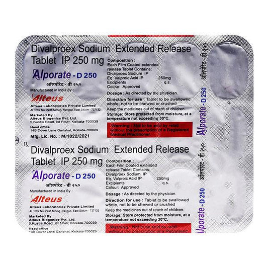 ALPORATE D 250 Tablet 15's