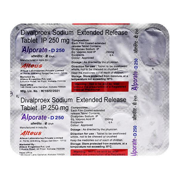 ALPORATE D 250 Tablet 15's