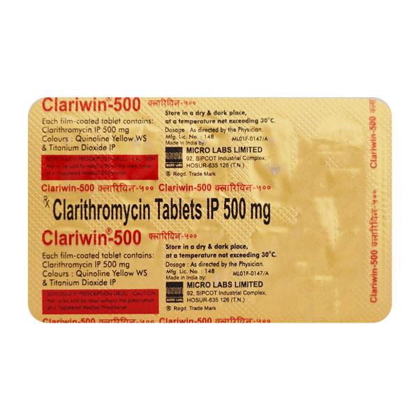 Clariwin 500mg Tablet 10'S