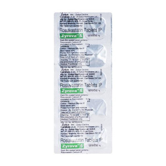 Zyrova 5mg Tablet 10'S