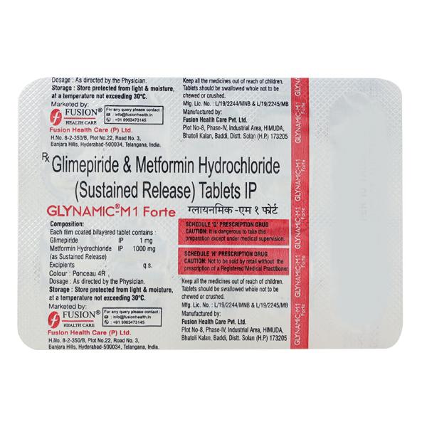 Glynamic M Forte 1Mg Tablet 10's