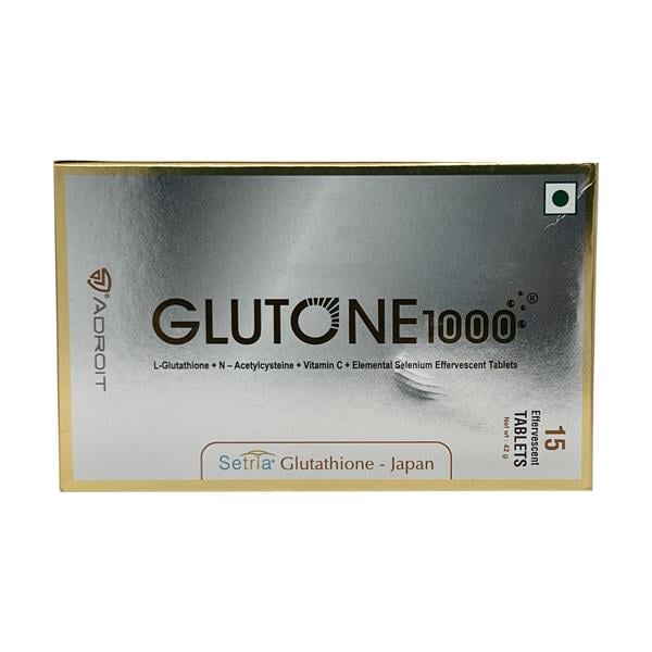 Glutone 1000Mg Effervescent Tablet 15's