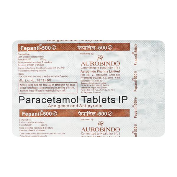 Fepanil 500mg Tablet 15'S