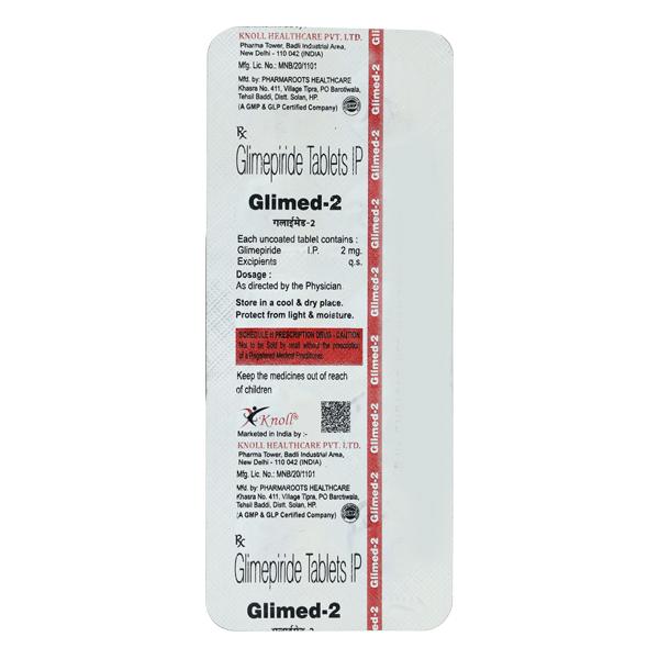 GLIMED 2mg Tablet 10's