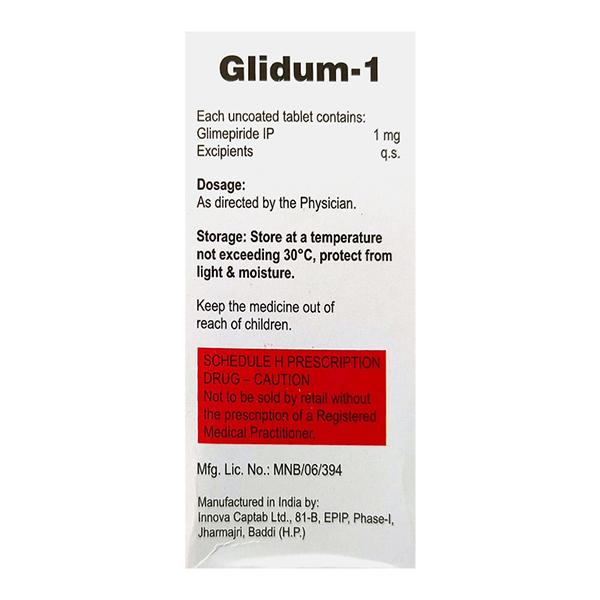GLIDUM 1 Tablet 10's