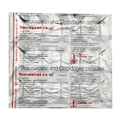 Novastat CV 10 Capsule 15'S