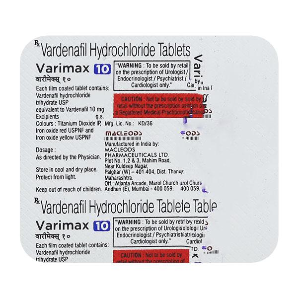 VARIMAX 10mg Tablet 4's