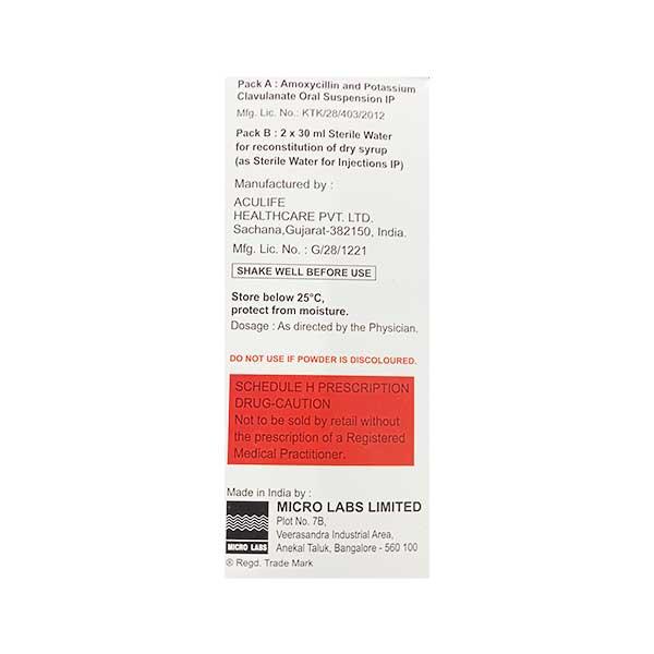 BACTOCLAV DS 457 Dry Syrup 60ml