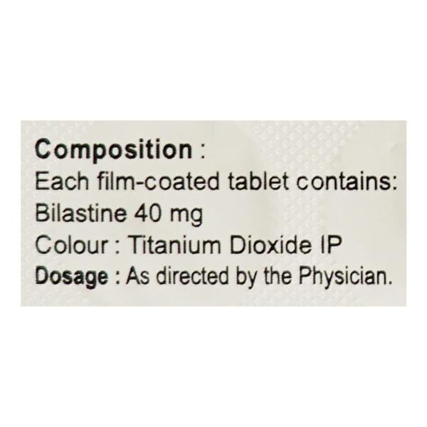 BILAST 40 Tablet 10's
