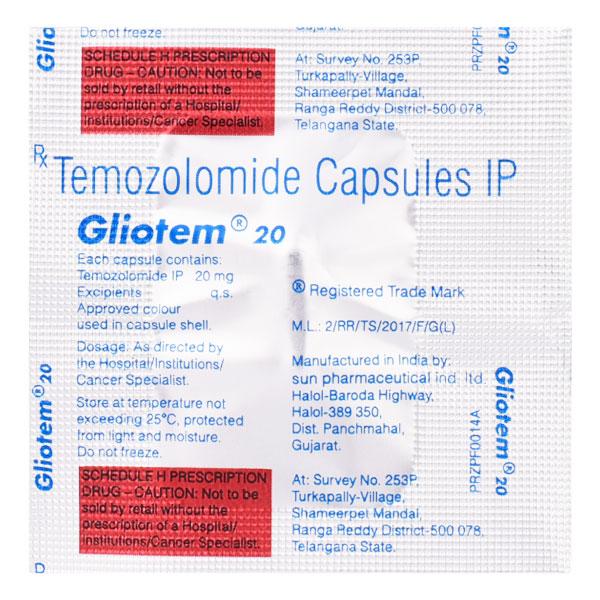Gliotem 20 Capsule 1'S