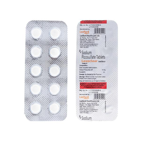 Laxoclear 10mg Tablet 10'S