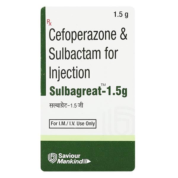 SULBAGREAT 1.5gm Injection 1's