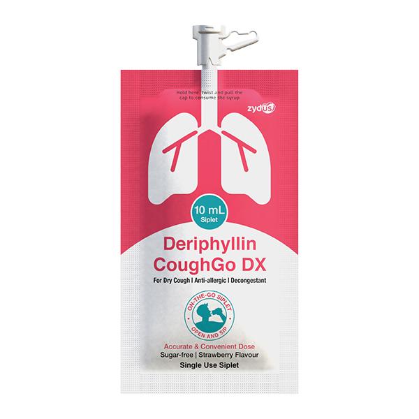 DERIPHYLLIN COUGHGO DX SUGAR FREE STRAWBERRY FLAVOUR Siplet 5ml