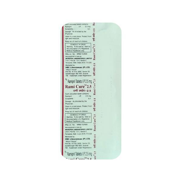 Ramicure 2.5mg Tablet 10'S