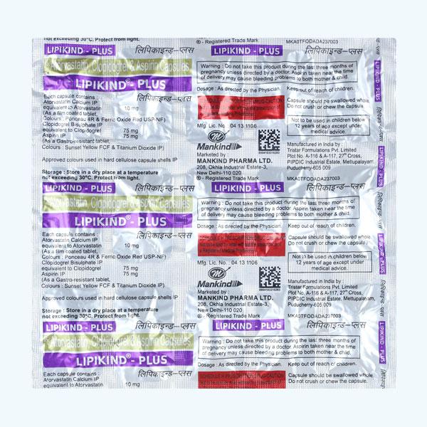 Lipikind Plus Capsule 15'S