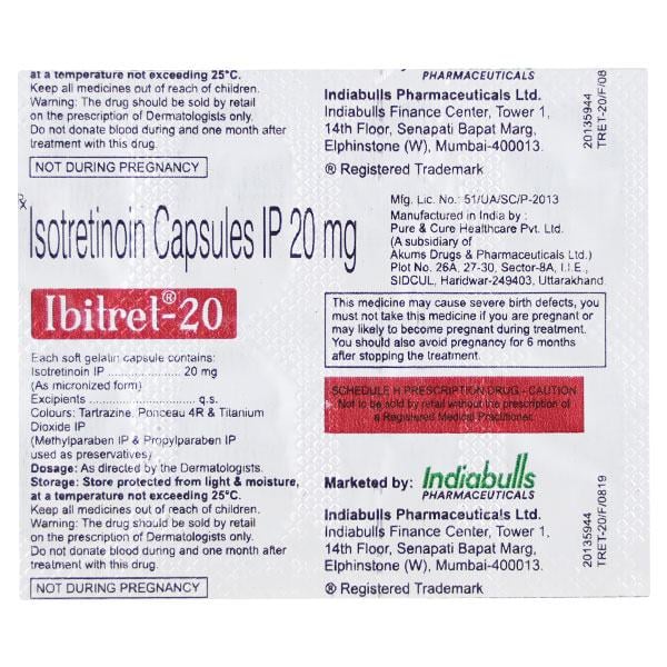 Ibitret 20mg Softgel 10'S