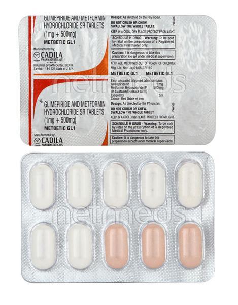 Metbetic GL 1mg Tablet 10'S