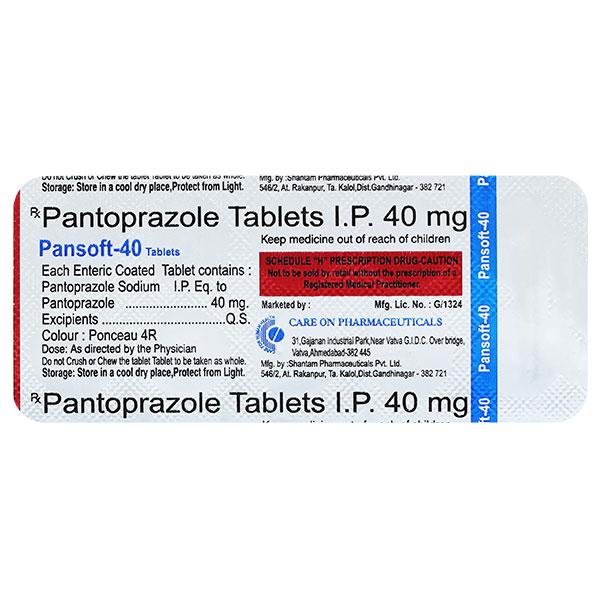 PANSOFT 40 Tablet 10's