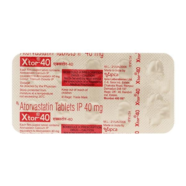 Xtor 40mg Tablet 10'S