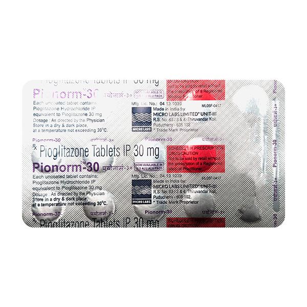 PIONORM 30 Tablet 15's