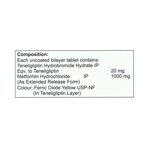 AXEGLIPTIN M 1000mg Tablet 10's