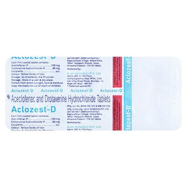 ACLOZEST D Tablet 10's