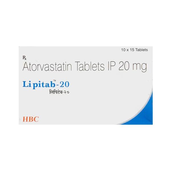 LIPITAB 20 Tablet 15's