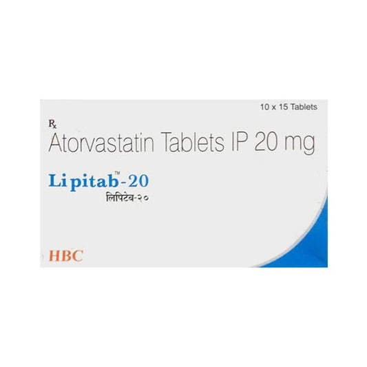 LIPITAB 20 Tablet 15's