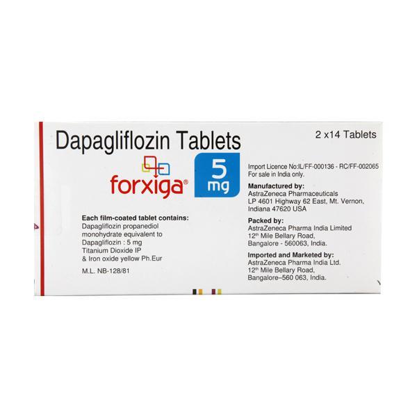 Forxiga 5mg Tablet 14'S