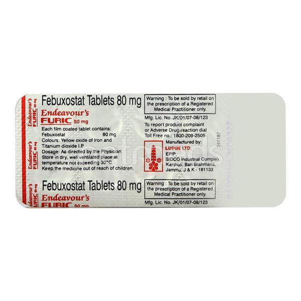 Furic 80mg Tablet 10'S
