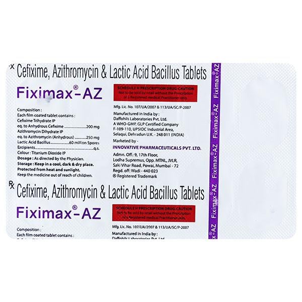 FIXIMAX AZ Tablet 10's