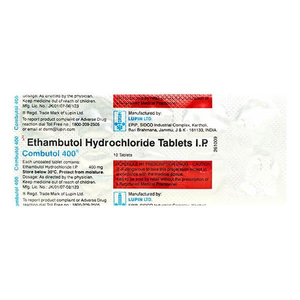 COMBUTOL 400MG TABLET 10'S