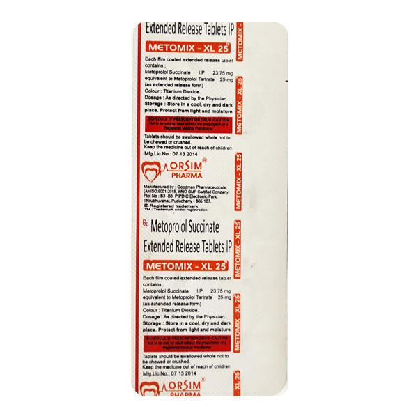 METOMIX XL 25mg Tablet 10's