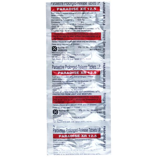 Paradise XR 12.5mg Tablet 10'S