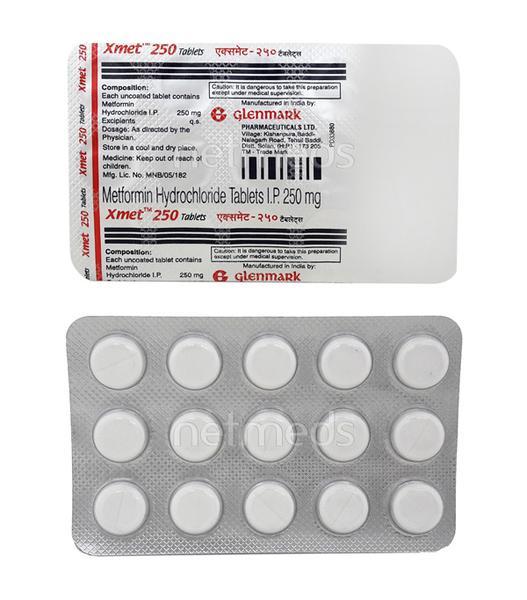 Xmet 250mg Tablet 15'S