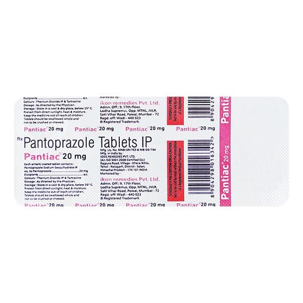 PANTIAC 20mg Tablet 10's