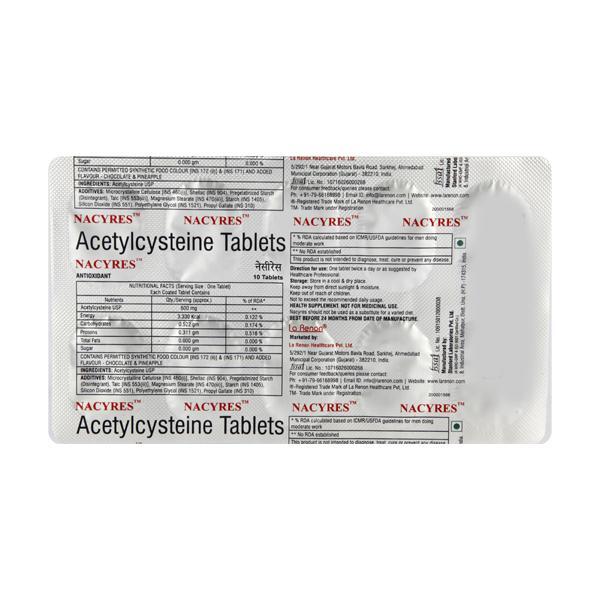 Nacyres 600mg Tablet 10'S - Global Surgicals