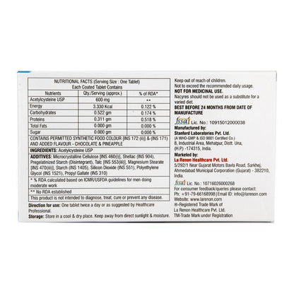 Nacyres 600mg Tablet 10'S - Global Surgicals