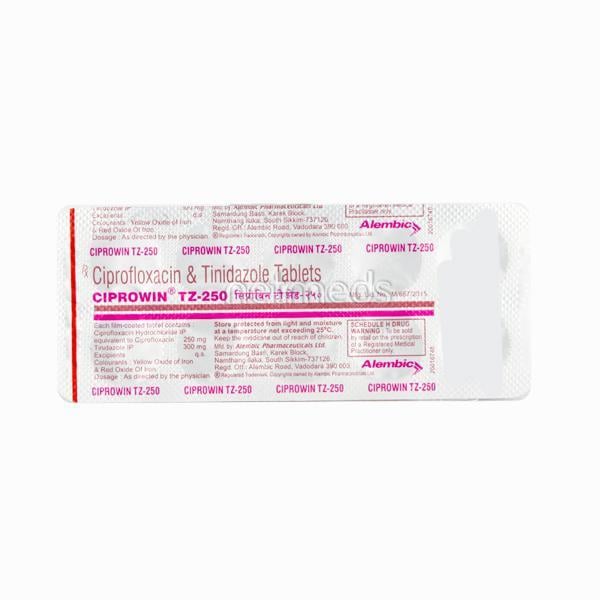 Ciprowin TZ 250mg Tablet 10'S