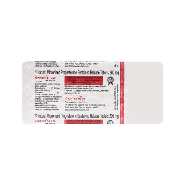 NAEVA SR 200mg Tablet 10's - Global Surgicals