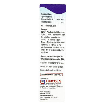 NAM Cold Adult 0.1% Nasal Drops 10ml - Global Surgicals