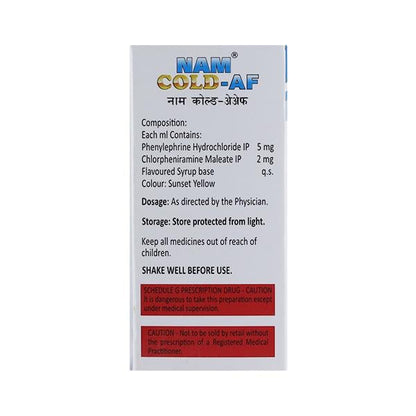 NAM COLD AF Drops 15ml - Global Surgicals