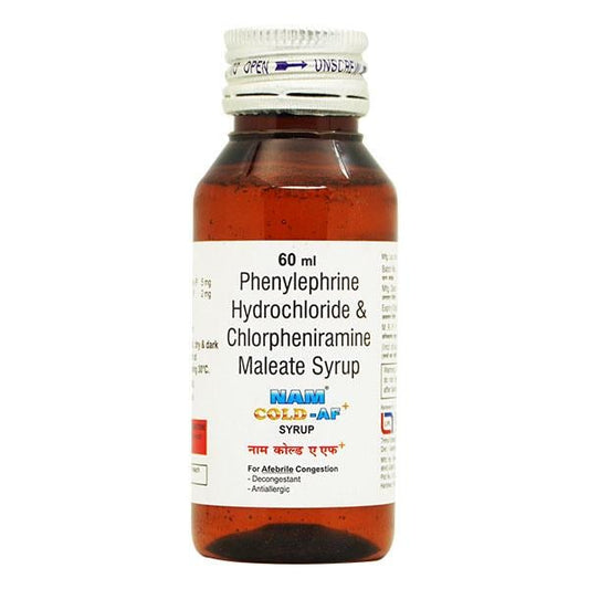 NAM COLD AF PLUS Syrup 60ml - Global Surgicals