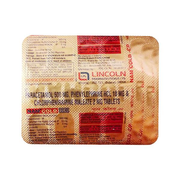 NAM Cold CP Tablet 10'S - Global Surgicals