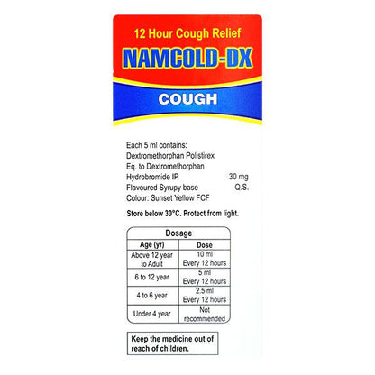 NAM Cold DX Syrup 100ml - Global Surgicals