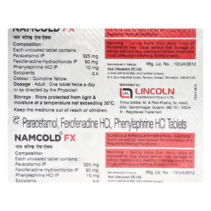 NAM Cold FX Tablet 10'S - Global Surgicals