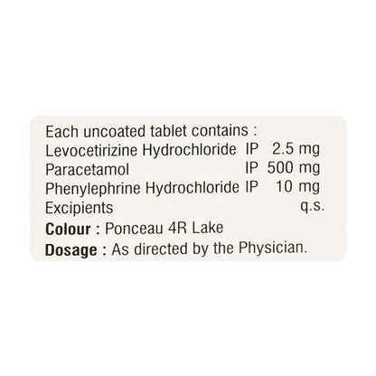 Nam Cold Lp Tablet 10's - Global Surgicals