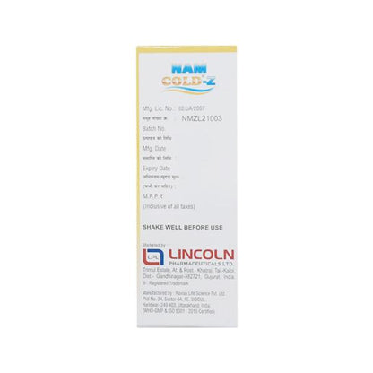 NAM COLD Z Suspension 60ml - Global Surgicals