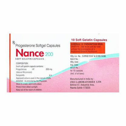 NANCE 200mg Capsule 10's - Global Surgicals