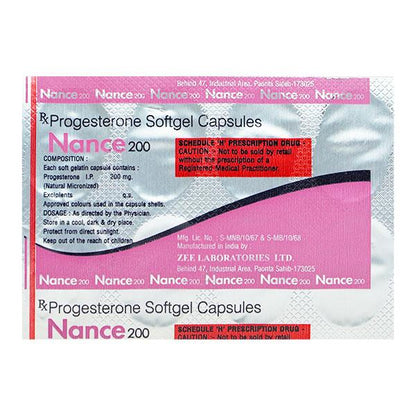 NANCE 200mg Capsule 10's - Global Surgicals